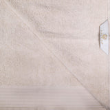 Turkish Cotton Jacquard Herringbone and Solid 4 Piece Bath Towel Set