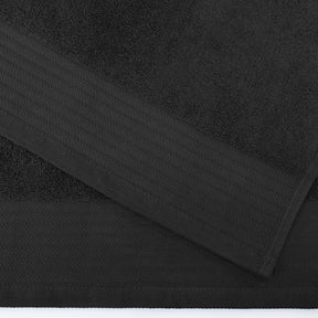 Turkish Cotton Jacquard Herringbone and Solid 4 Piece Bath Towel Set