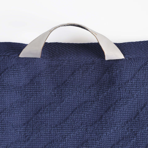 Turkish Cotton Jacquard Herringbone and Solid 4 Piece Bath Towel Set