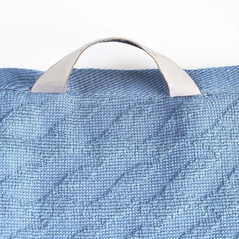 Turkish Cotton Jacquard Herringbone and Solid 4 Piece Bath Towel Set