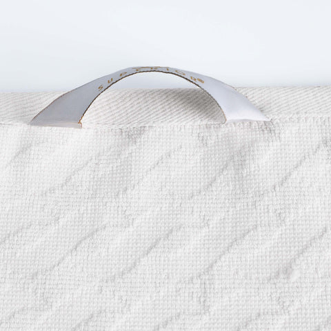 Turkish Cotton Jacquard Herringbone and Solid 4 Piece Bath Towel Set