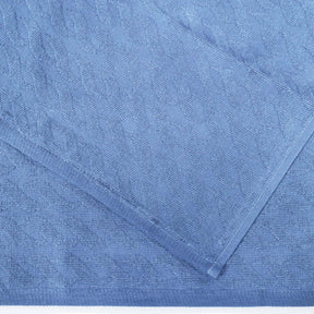 Turkish Cotton Jacquard Herringbone and Solid 6 Piece Hand Towel Set