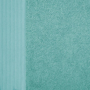 Turkish Cotton Jacquard Herringbone and Solid 6 Piece Hand Towel Set