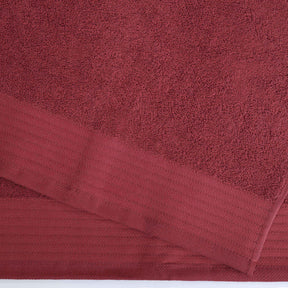 Turkish Cotton Jacquard Herringbone and Solid 6 Piece Hand Towel Set