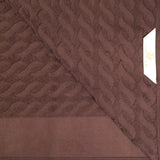 Turkish Cotton Jacquard Herringbone and Solid 8 Piece Towel Set