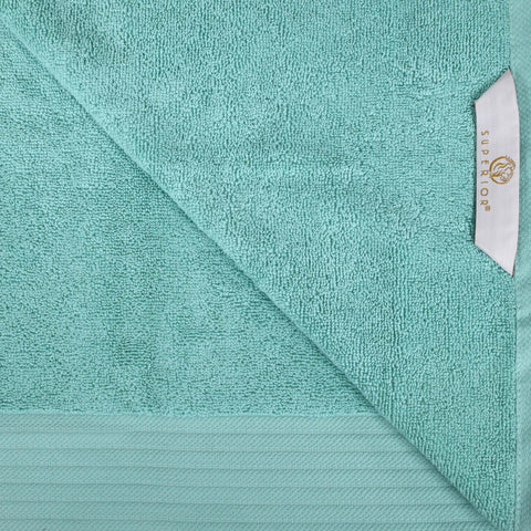 Turkish Cotton Jacquard Herringbone and Solid 8 Piece Towel Set