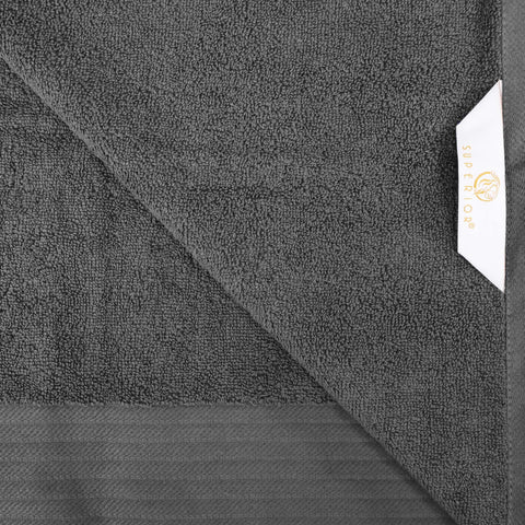 Turkish Cotton Jacquard Herringbone and Solid 8 Piece Towel Set
