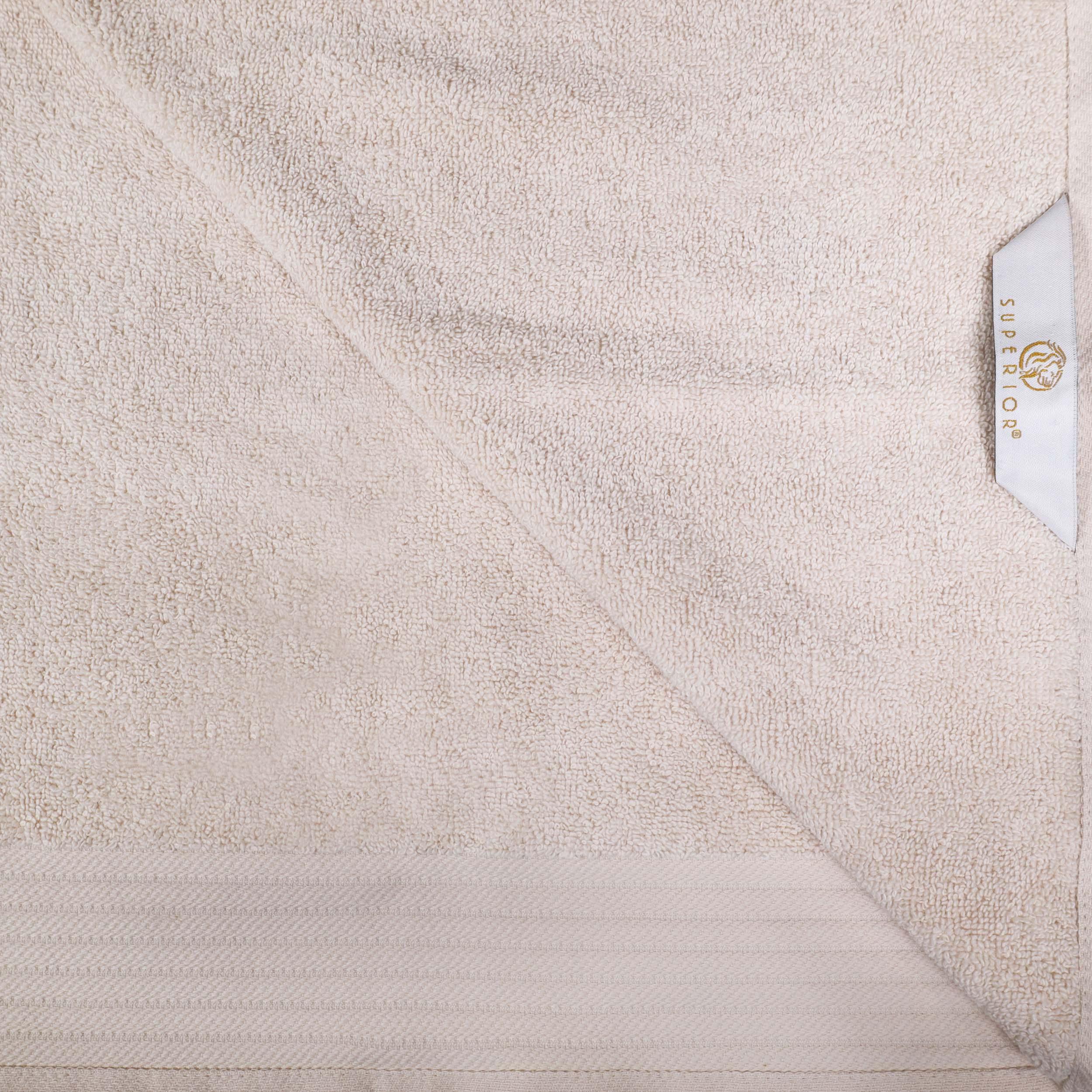 Turkish Cotton Jacquard Herringbone and Solid 8 Piece Towel Set