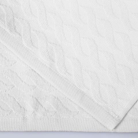 Turkish Cotton Jacquard Herringbone and Solid 8 Piece Towel Set