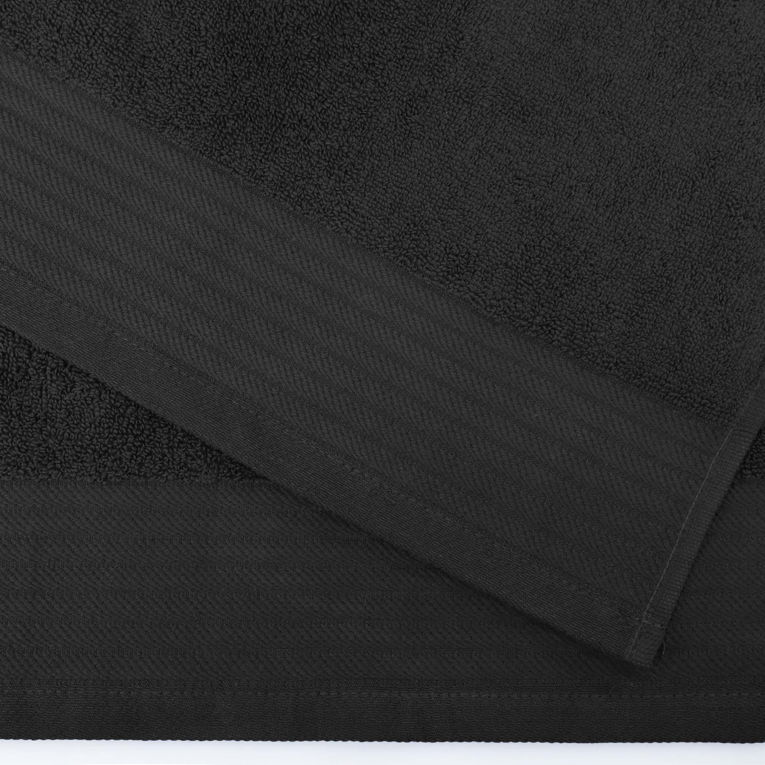 Turkish Cotton Jacquard Herringbone and Solid 8 Piece Towel Set