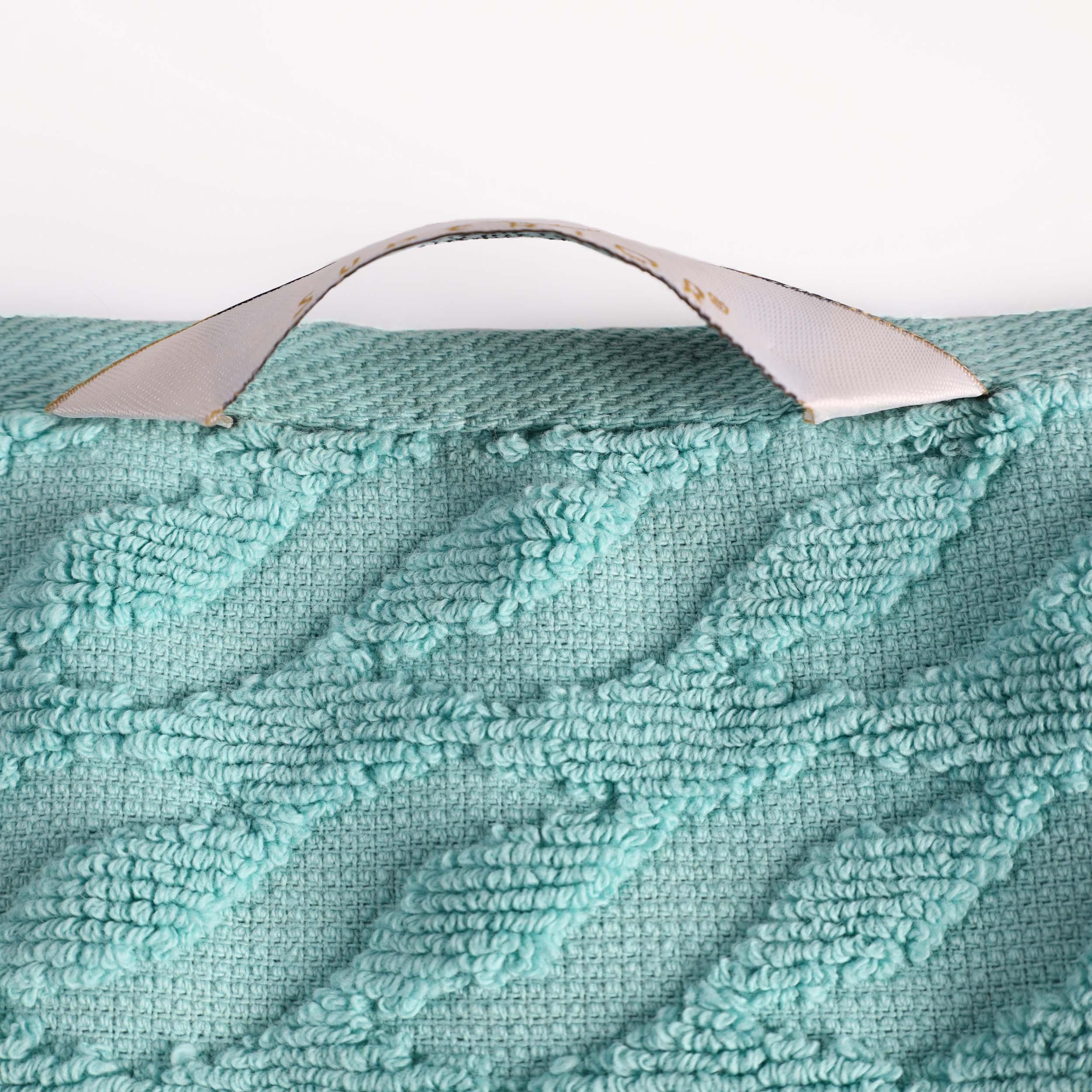 Turkish Cotton Jacquard Herringbone and Solid 8 Piece Towel Set