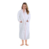 Turkish Cotton Terry Kimono Embroidered Super-Soft Unisex Bathrobe