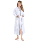 Turkish Cotton Terry Kimono Embroidered Super-Soft Unisex Bathrobe