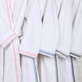 Turkish Cotton Terry Kimono Embroidered Super-Soft Unisex Bathrobe