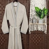 Turkish Cotton Terry Kimono Embroidered Super-Soft Unisex Bathrobe