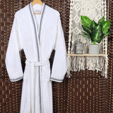 Turkish Cotton Terry Kimono Embroidered Super-Soft Unisex Bathrobe