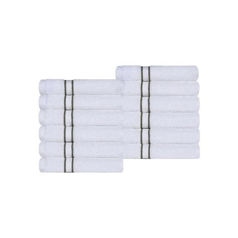 Ultra Plush Turkish Cotton Face Towels – 12 Piece