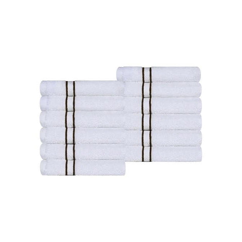 Ultra Plush Turkish Cotton Face Towels – 12 Piece