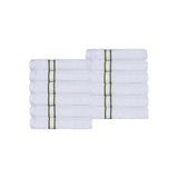 Turkish Cotton Ultra Plush Absorbent Solid 12-Piece Face Towel Set