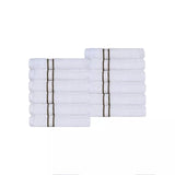 Turkish Cotton Ultra Plush Absorbent Solid 12-Piece Face Towel Set