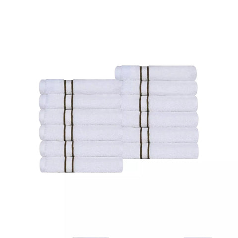 Ultra Plush Turkish Cotton Face Towels – 12 Piece