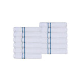Turkish Cotton Ultra Plush Absorbent Solid 12-Piece Face Towel Set