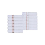 Turkish Cotton Ultra Plush Absorbent Solid 12-Piece Face Towel Set