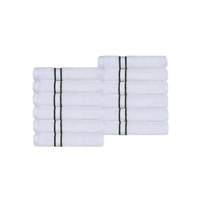 Turkish Cotton Ultra Plush Absorbent Solid 12-Piece Face Towel Set