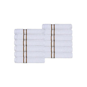 Turkish Cotton Ultra Plush Absorbent Solid 12-Piece Face Towel Set