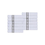 Turkish Cotton Ultra Plush Absorbent Solid 12-Piece Face Towel Set