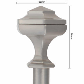 Tuscan Adjustable Curtain Rod in Brushed Nickel