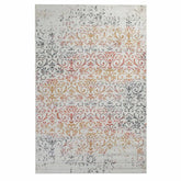 Ulani Distressed Modern Damask Indoor Area Rug Or Runner Bone