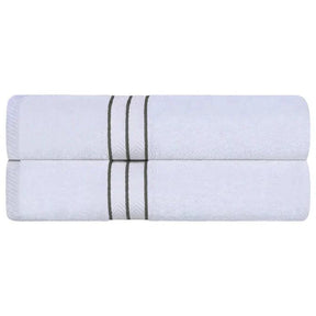 Ultra Plush Turkish Cotton Absorbent Solid 2 Piece Bath Sheet Set