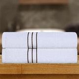 Ultra Plush Turkish Cotton Absorbent Solid 2 Piece Bath Sheet Set