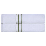 Ultra Plush Turkish Cotton Absorbent Solid 2 Piece Bath Sheet Set