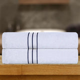 Ultra Plush Turkish Cotton Absorbent Solid 2 Piece Bath Sheet Set