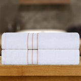 Ultra Plush Turkish Cotton Absorbent Solid 2 Piece Bath Sheet Set