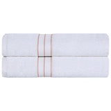 Ultra Plush Turkish Cotton Absorbent Solid 2 Piece Bath Sheet Set