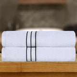 Ultra Plush Turkish Cotton Absorbent Solid 2 Piece Bath Sheet Set