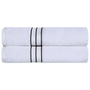 Ultra Plush Turkish Cotton Absorbent Solid 2 Piece Bath Sheet Set