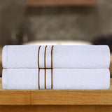 Ultra Plush Turkish Cotton Absorbent Solid 2 Piece Bath Sheet Set