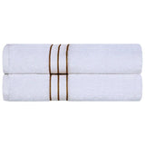 Ultra Plush Turkish Cotton Absorbent Solid 2 Piece Bath Sheet Set