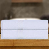 Ultra Plush Turkish Cotton Absorbent Solid 2 Piece Bath Sheet Set