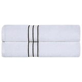 Ultra Plush Turkish Cotton Absorbent Solid 2 Piece Bath Sheet Set