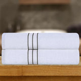 Ultra Plush Turkish Cotton Absorbent Solid 2 Piece Bath Sheet Set