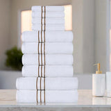 Ultra-Plush Turkish Cotton Absorbent Solid Assorted 10 Piece Towel Set