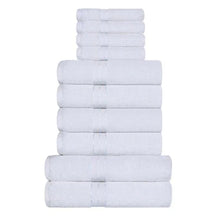 Ultra-Plush Turkish Cotton Absorbent Solid Assorted 10 Piece Towel Set