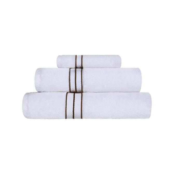 Ultra-Plush Turkish Cotton Absorbent Solid Assorted 3 Piece Towel Set