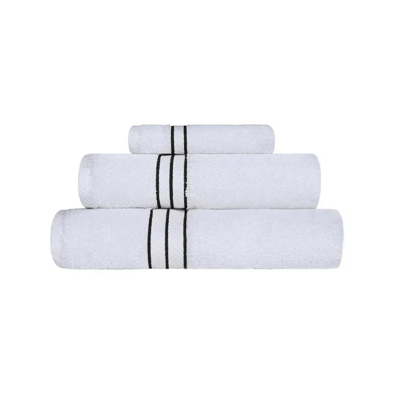 Ultra-Plush Turkish Cotton Absorbent Solid Assorted 3 Piece Towel Set