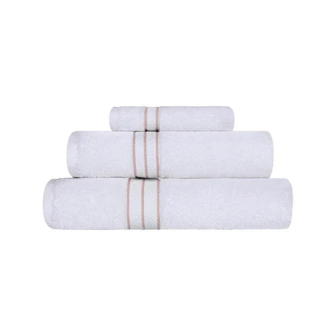 Ultra-Plush Turkish Cotton Absorbent Solid Assorted 3 Piece Towel Set